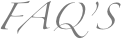 FAQ’S
